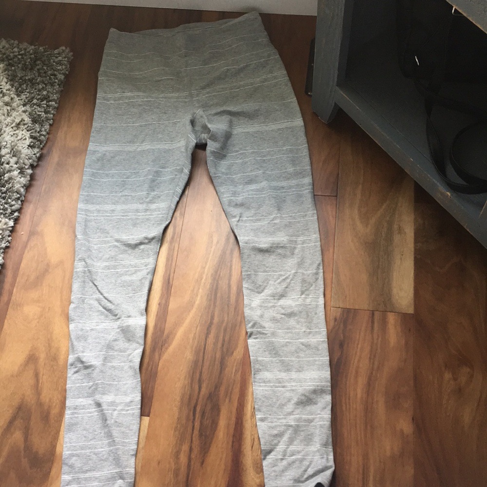 Grey and White striped pants